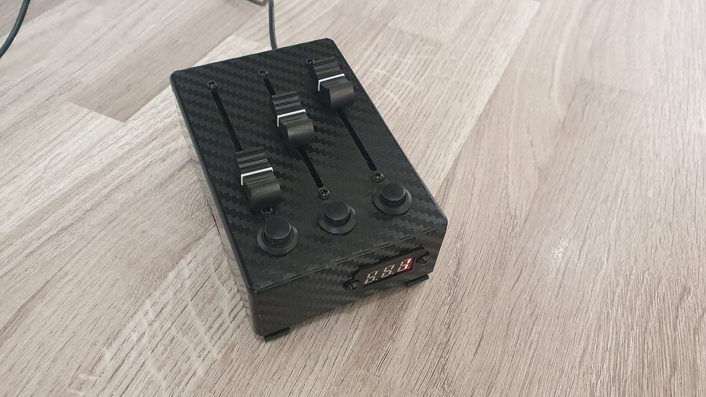 3 Fader 3 Button USB and DIN MIDI controller