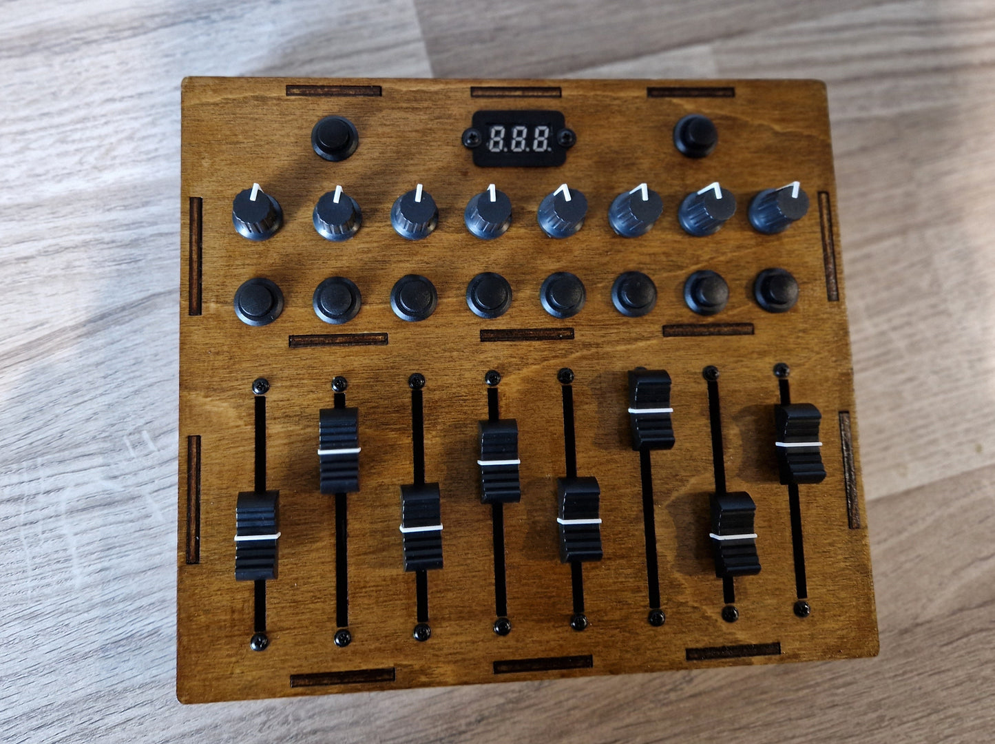 8 fader 8 knob 8 button USB and DIN MIDI Controller