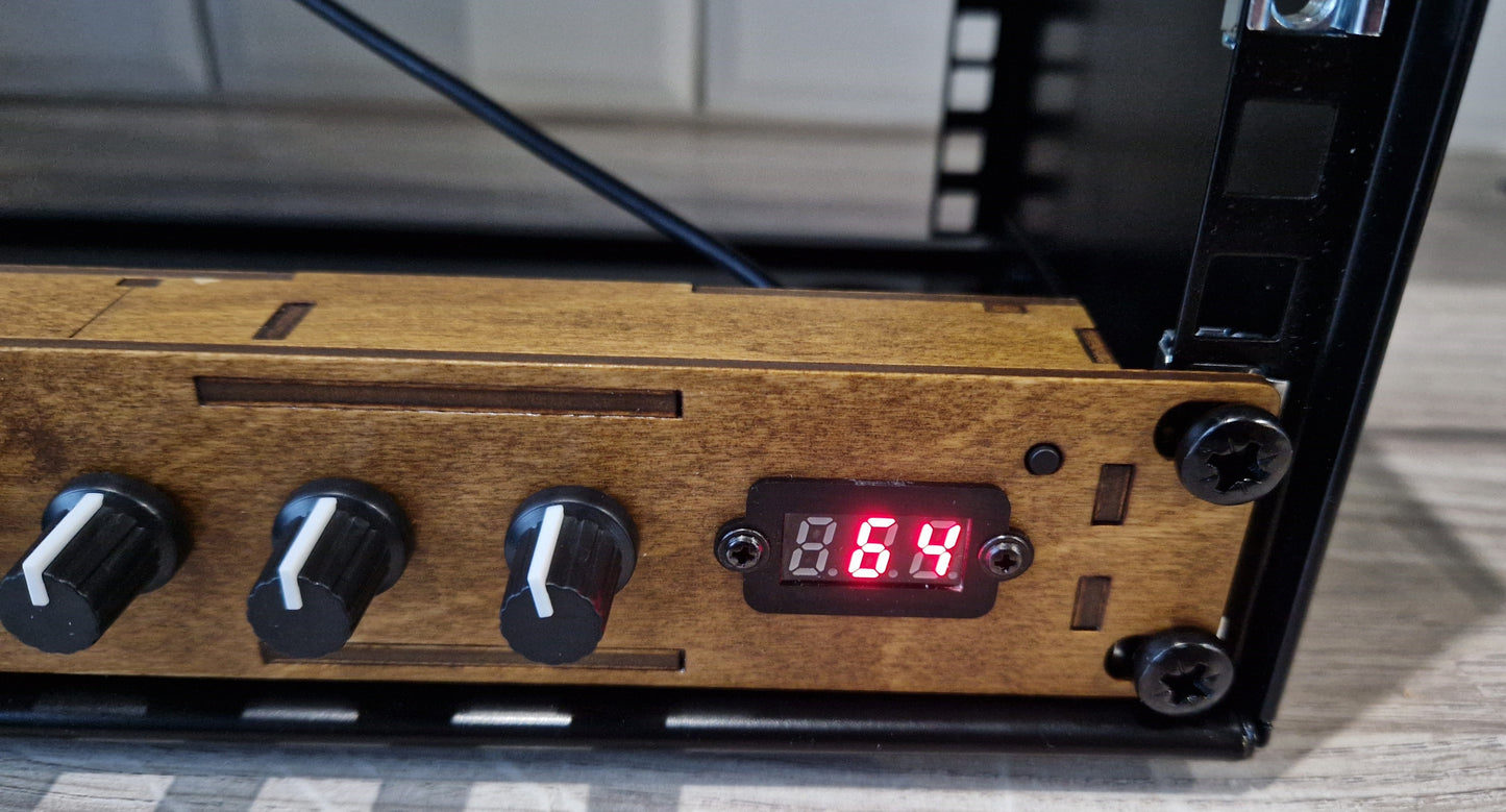 19" Rack Mount 16 knob USB MIDI and DIN MIDI Controller