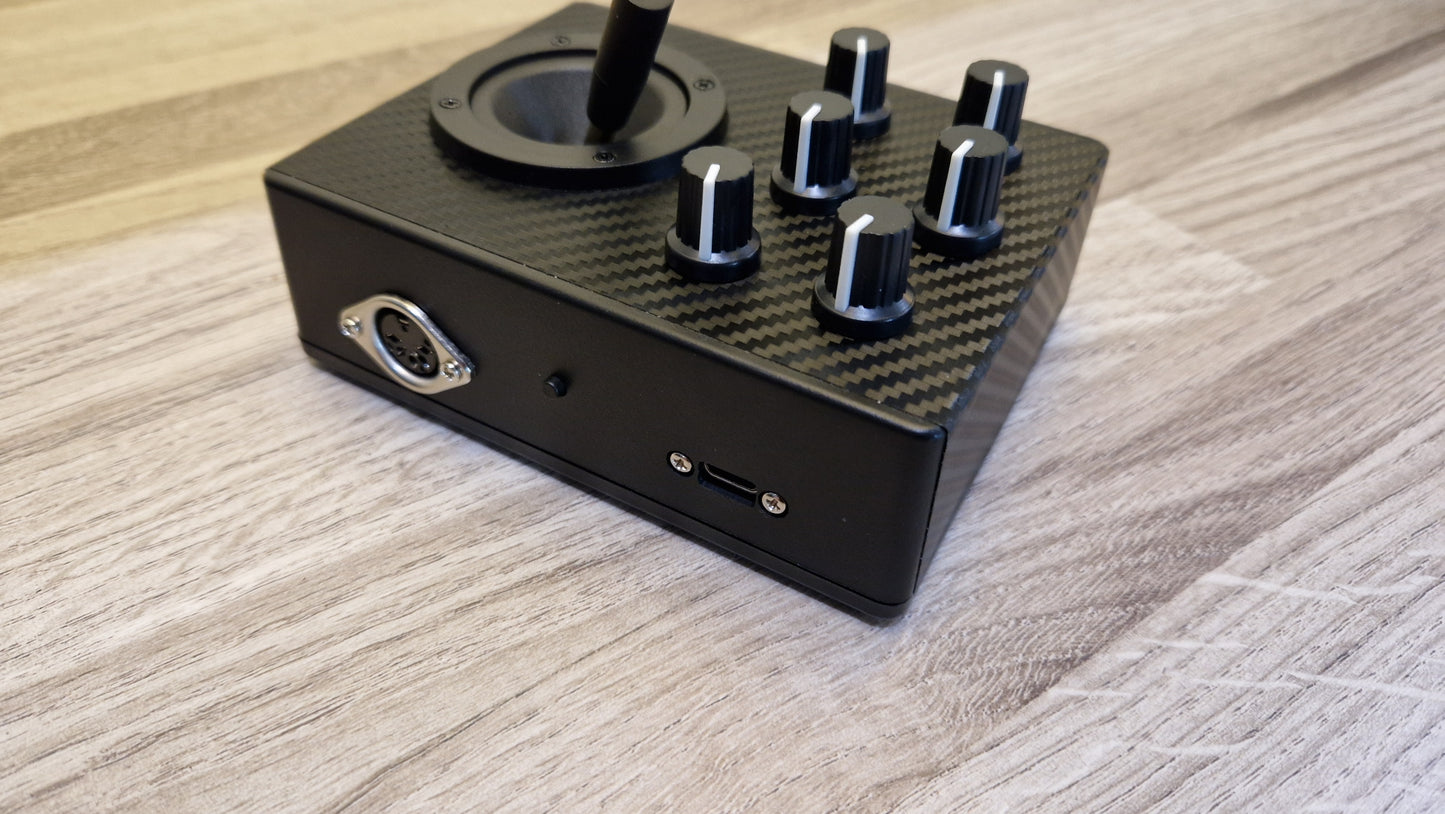 6 knob joystick USB and DIN MIDI controller