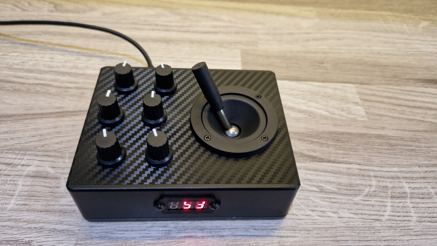 6 knob joystick USB and DIN MIDI controller