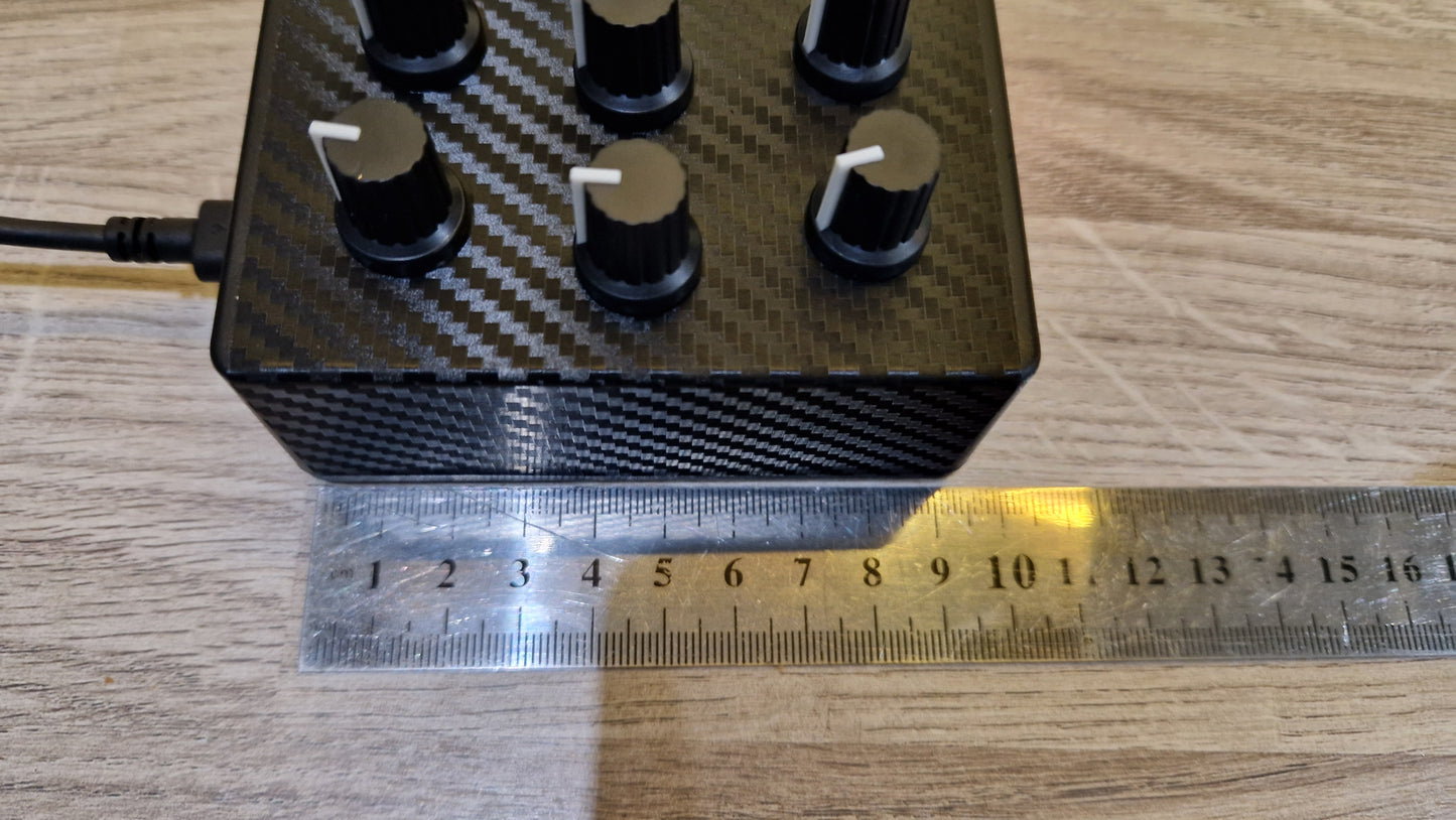 6 knob joystick USB and DIN MIDI controller