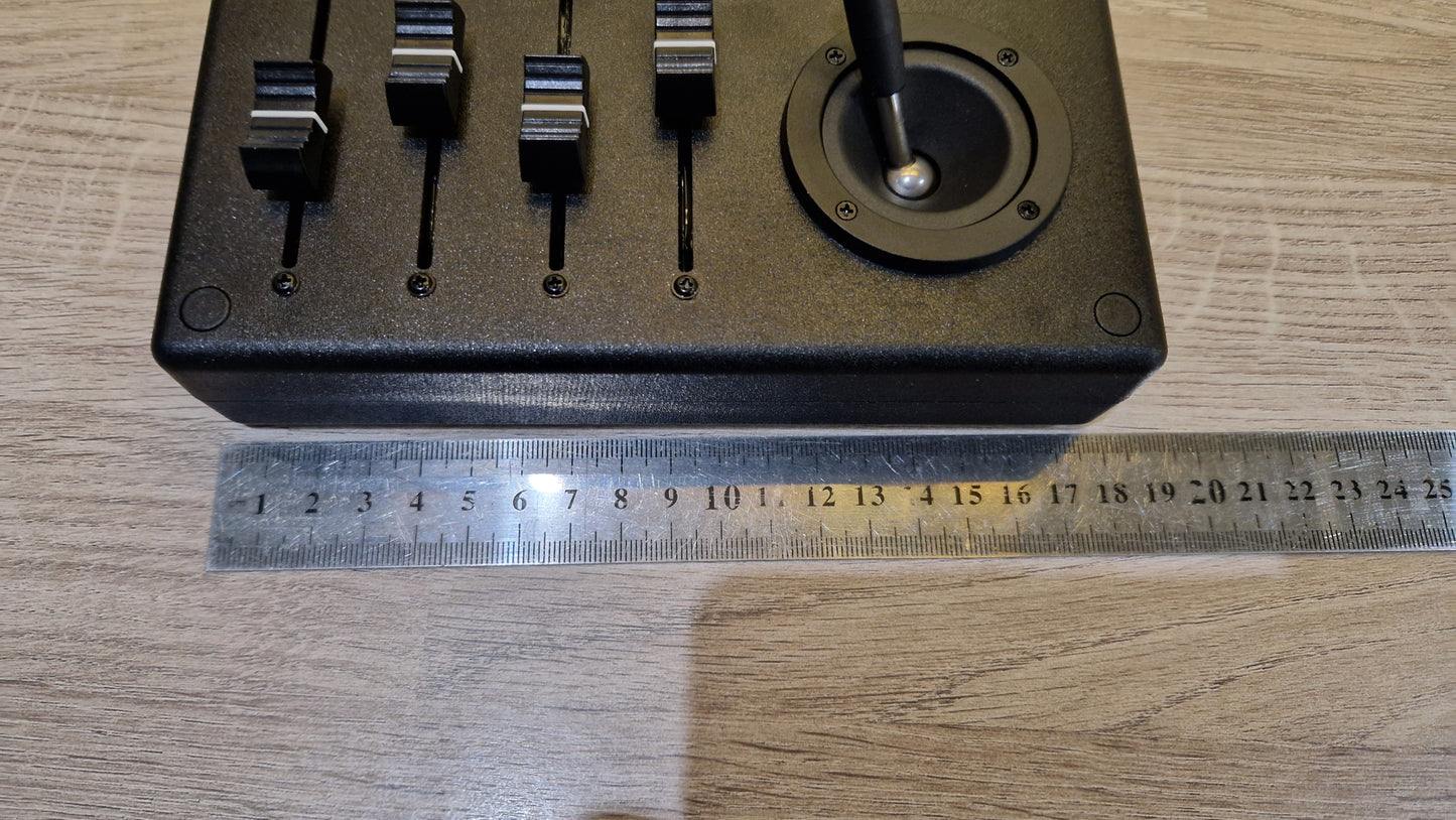 4 Fader 4 knob joystick USB AND DIN MIDI controller