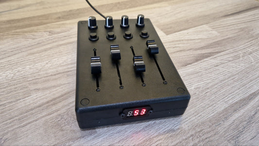4 Fader 4 Knob 4 Button USB AND DIN MIDI controller