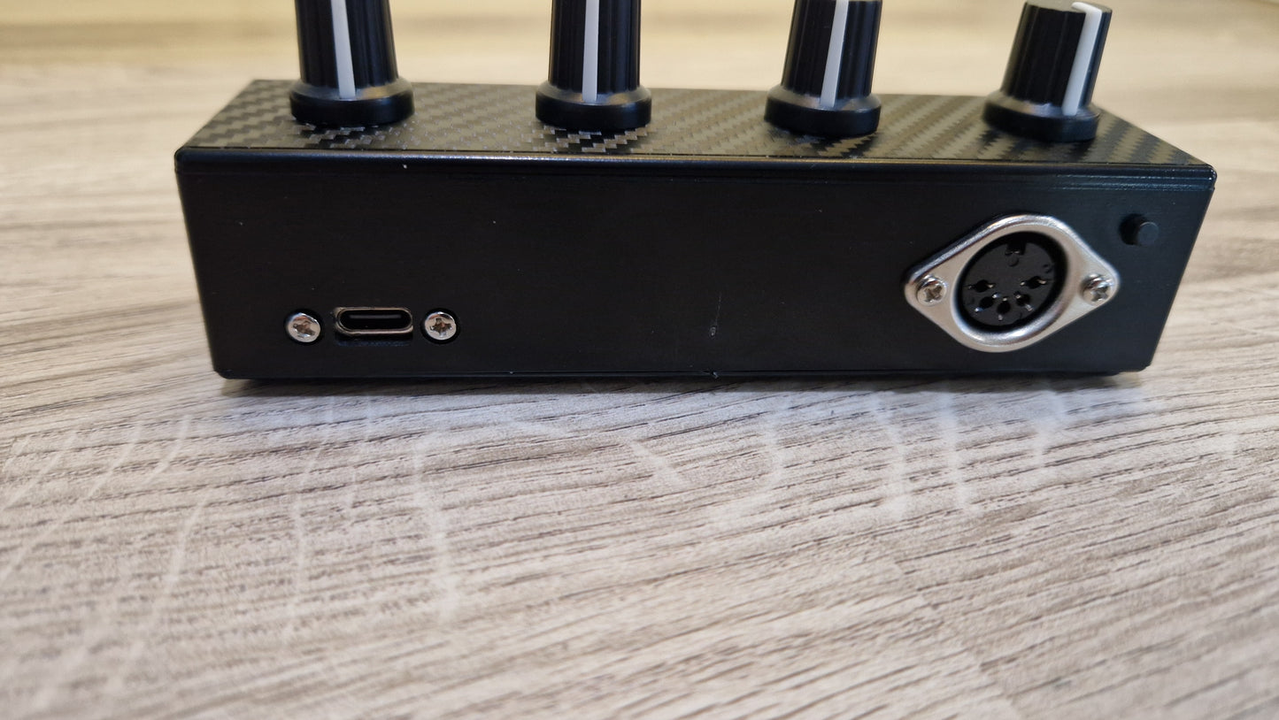 4 Knob USB AND DIN MIDI controller