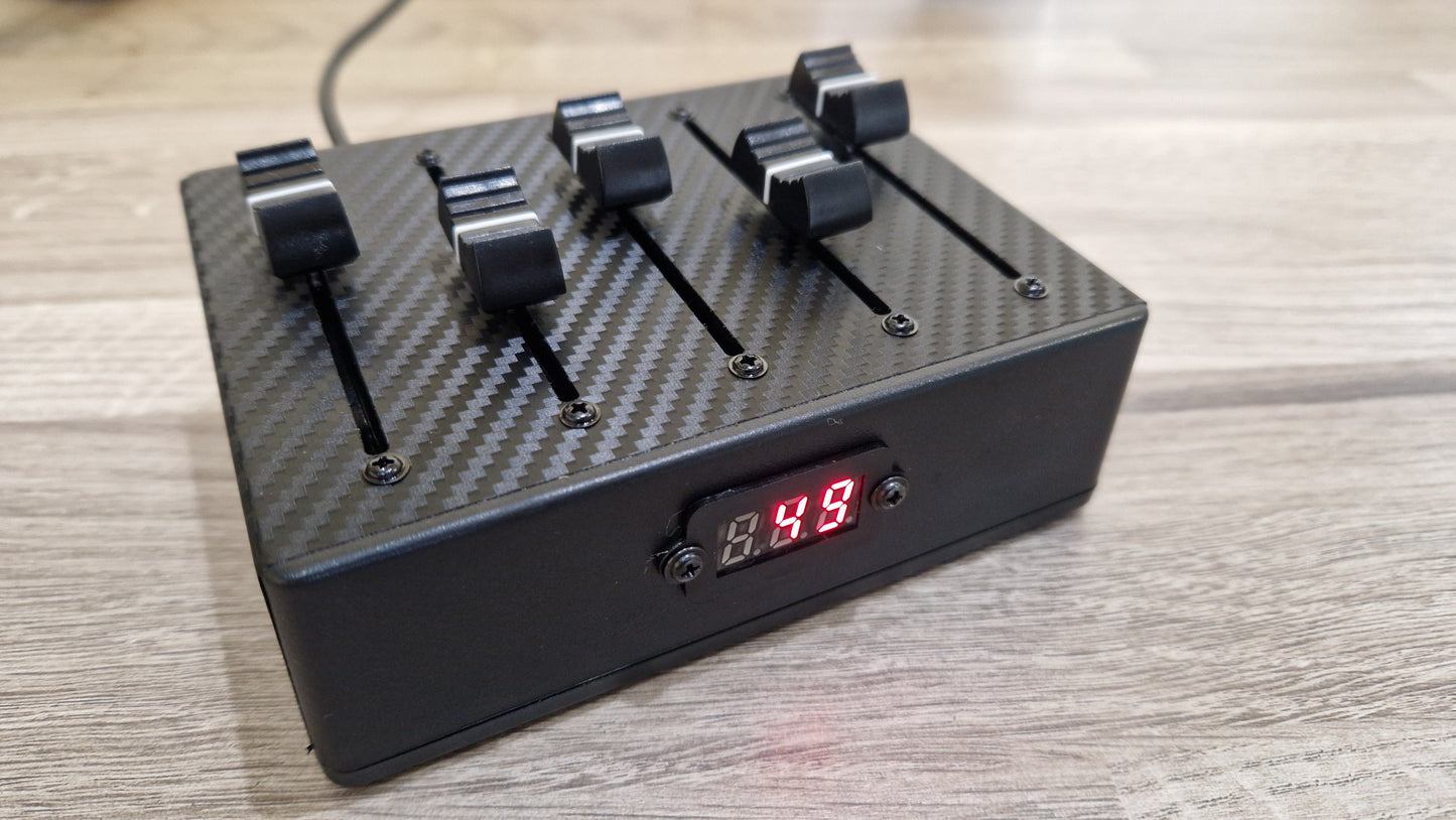 5 Fader USB AND DIN MIDI controller