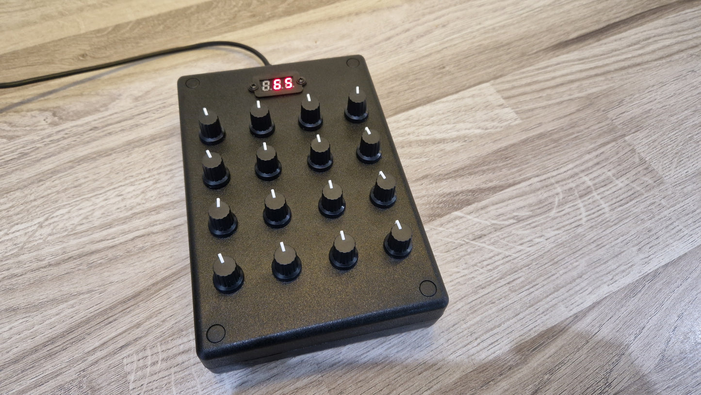 16 Knob USB AND DIN MIDI controller
