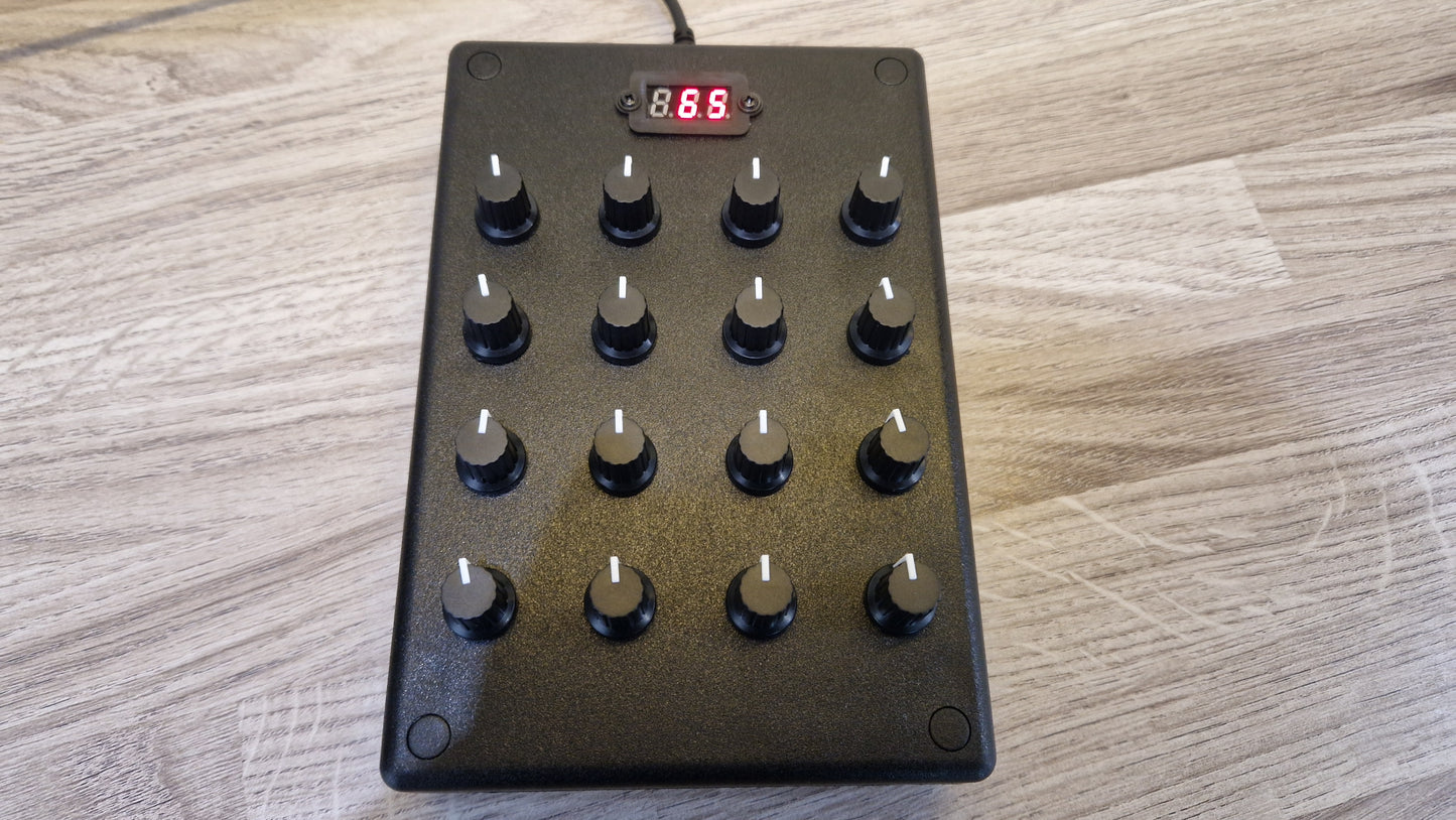 16 Knob USB AND DIN MIDI controller