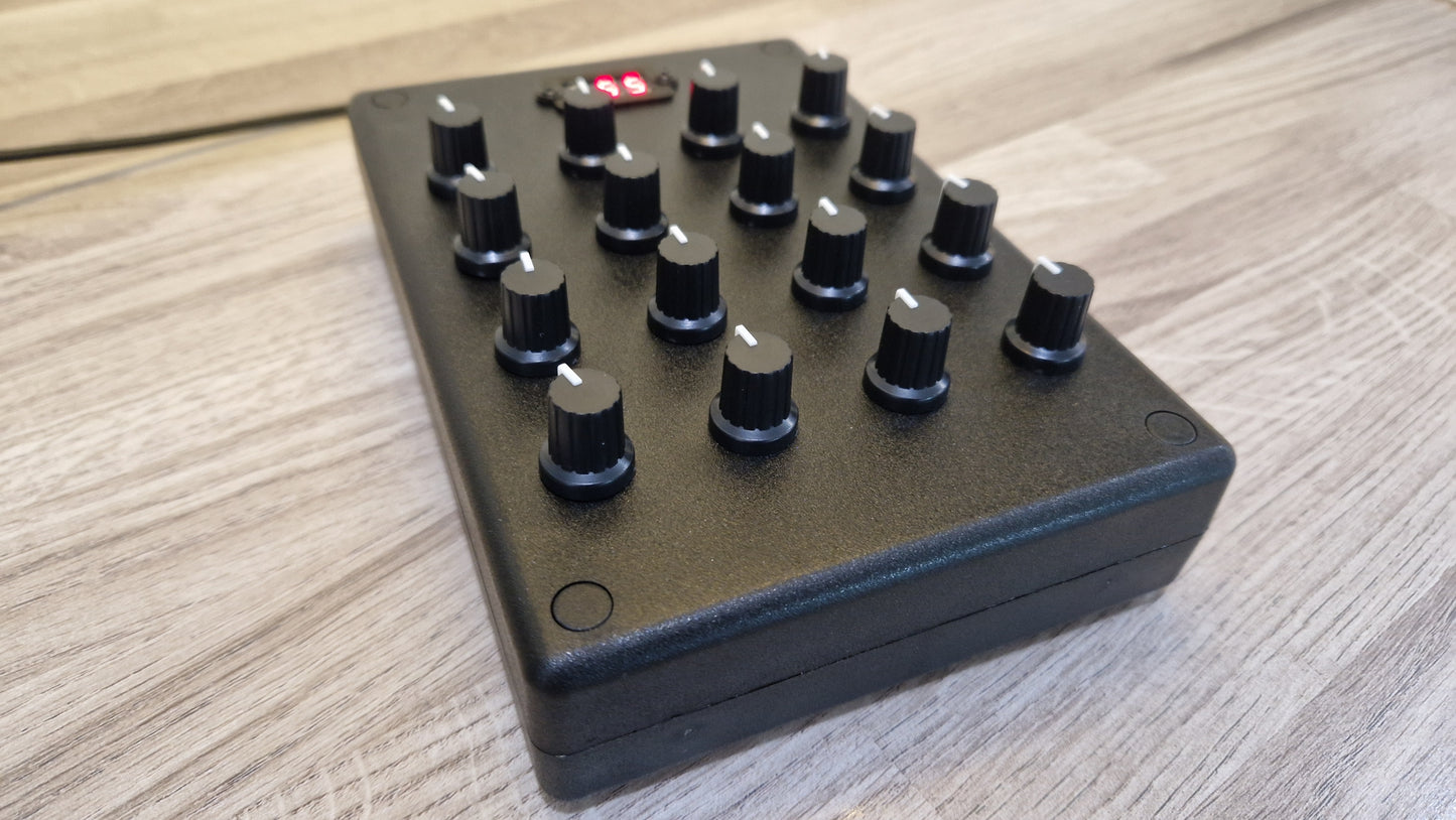 16 Knob USB AND DIN MIDI controller