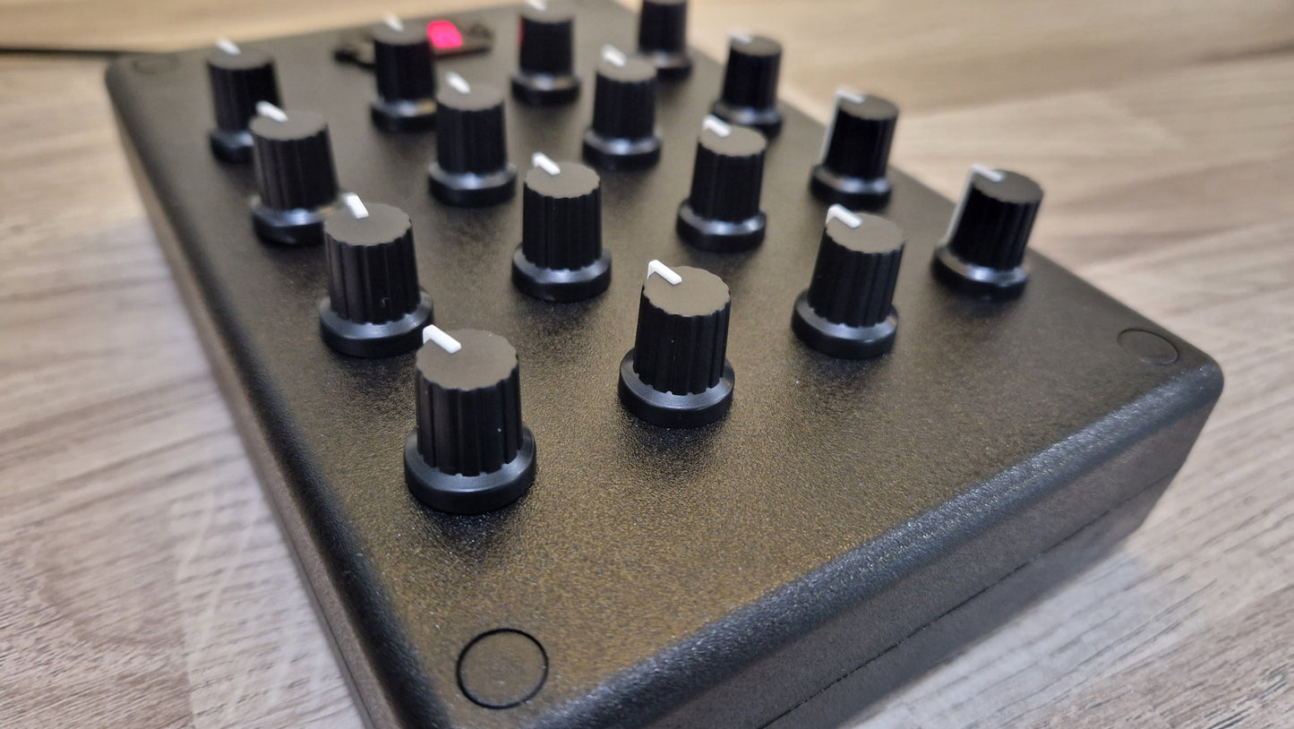 16 Knob USB AND DIN MIDI controller