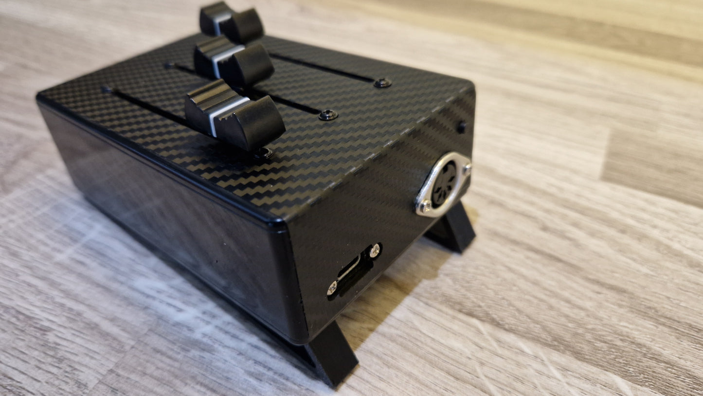 3 Fader USB AND DIN MIDI controller