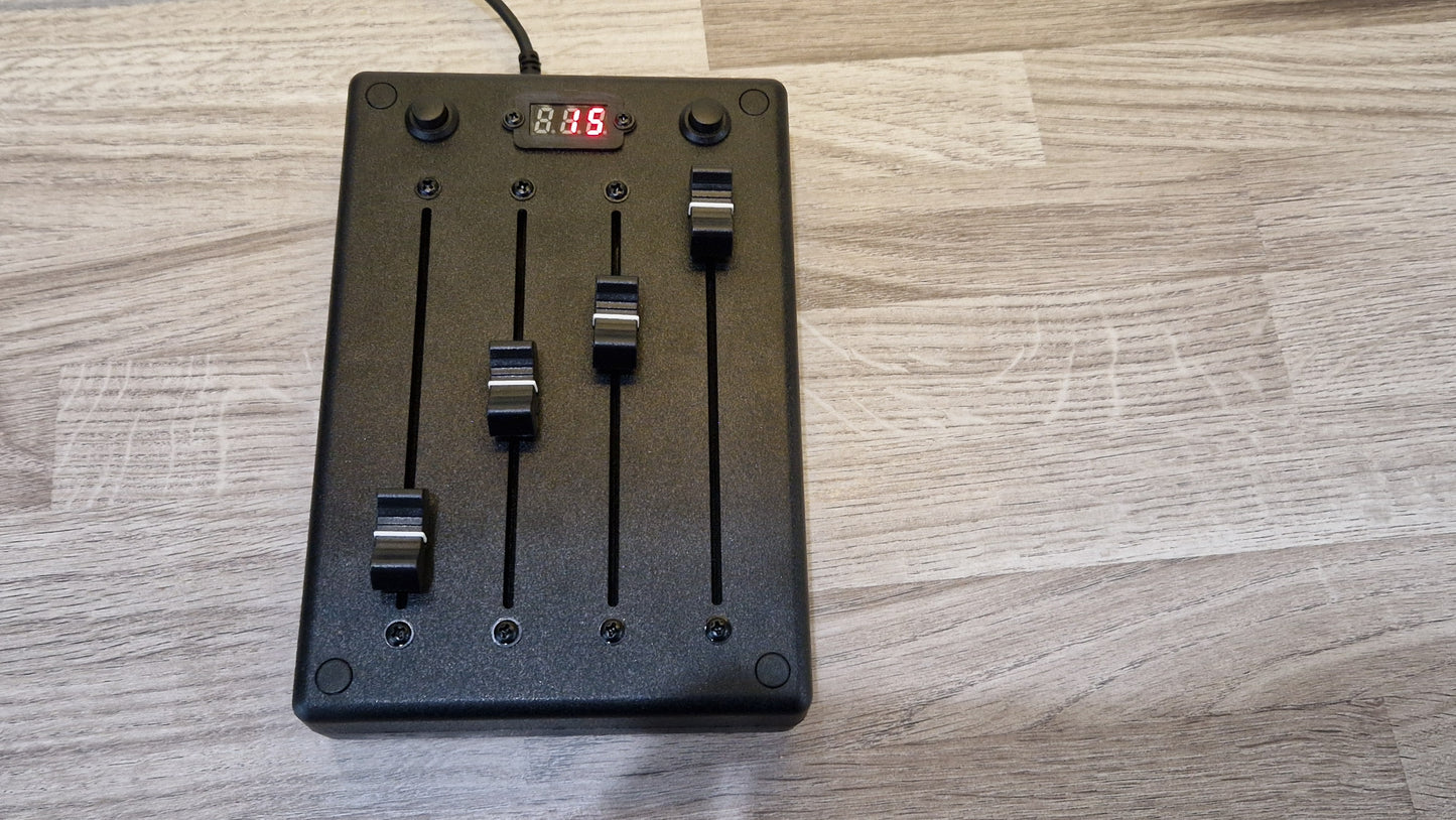4 fader 100mm with preset buttons - ABS