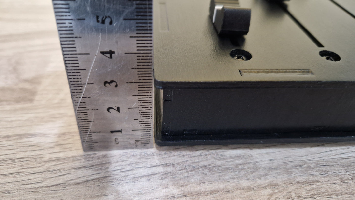 3 Fader 100mm with 6 LED displays
