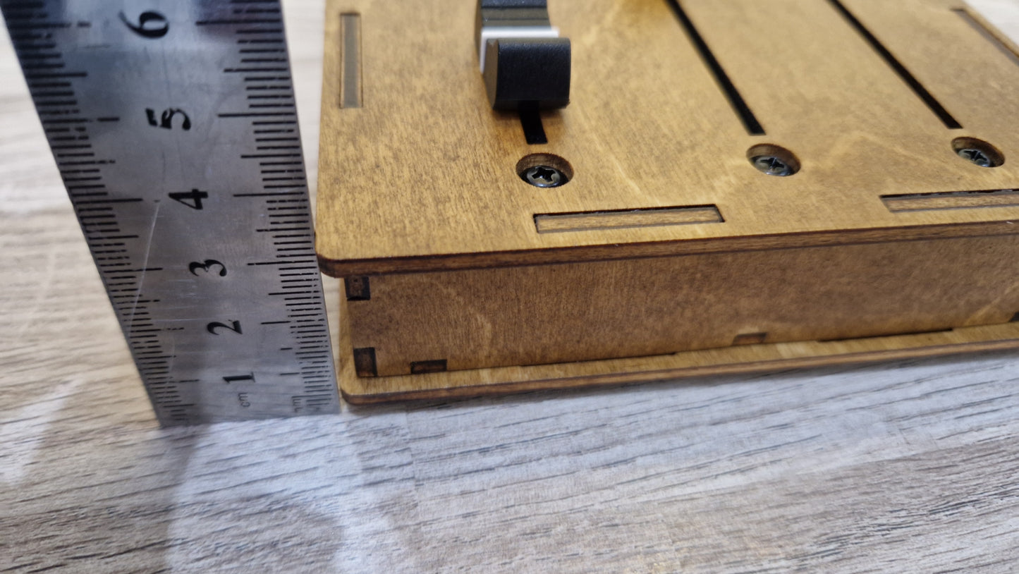 3 Fader 100mm with 6 LED displays
