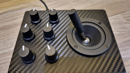 6 knob joystick USB and DIN MIDI controller