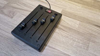 4 fader 100mm with preset buttons - ABS