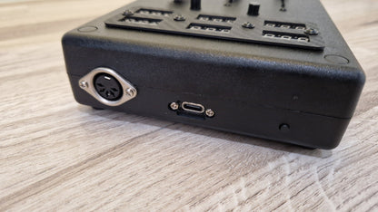 3 fader with 6 LED displays - ABS