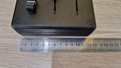 3 fader with 6 LED displays - ABS