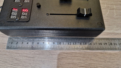 3 fader with 6 LED displays - ABS