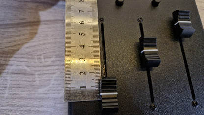 3 fader with 6 LED displays - ABS