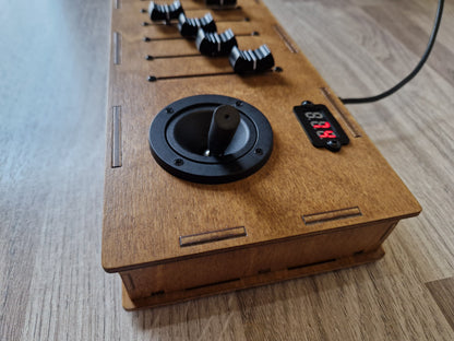 8 Fader  joystick USB AND DIN MIDI controller