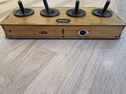 4 joystick USB AND DIN MIDI controller