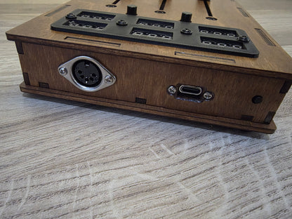 3 Fader 100mm with 6 LED displays