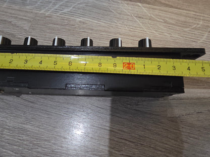 10.5" Rack Mount 7 knob USB MIDI and DIN MIDI Controller black