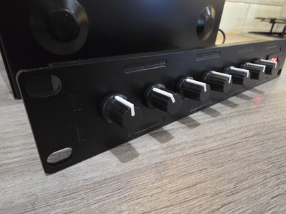 10.5" Rack Mount 7 knob USB MIDI and DIN MIDI Controller black